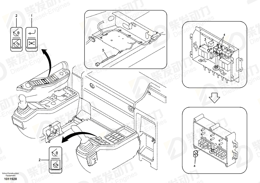 VOLVO Switch 14526164 Drawing