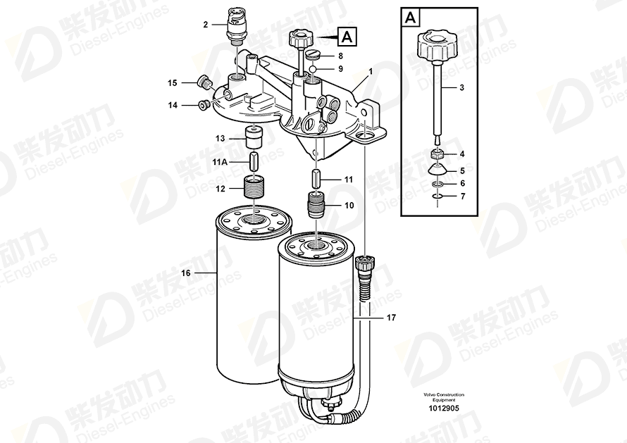 VOLVO Spare Parts Kit 20579909 Drawing