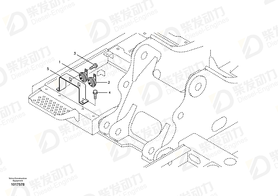 VOLVO Horn 14530214 Drawing