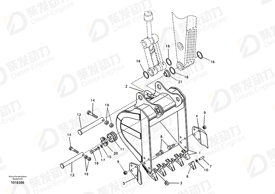 VOLVO Adapter SA1171-01900 Drawing