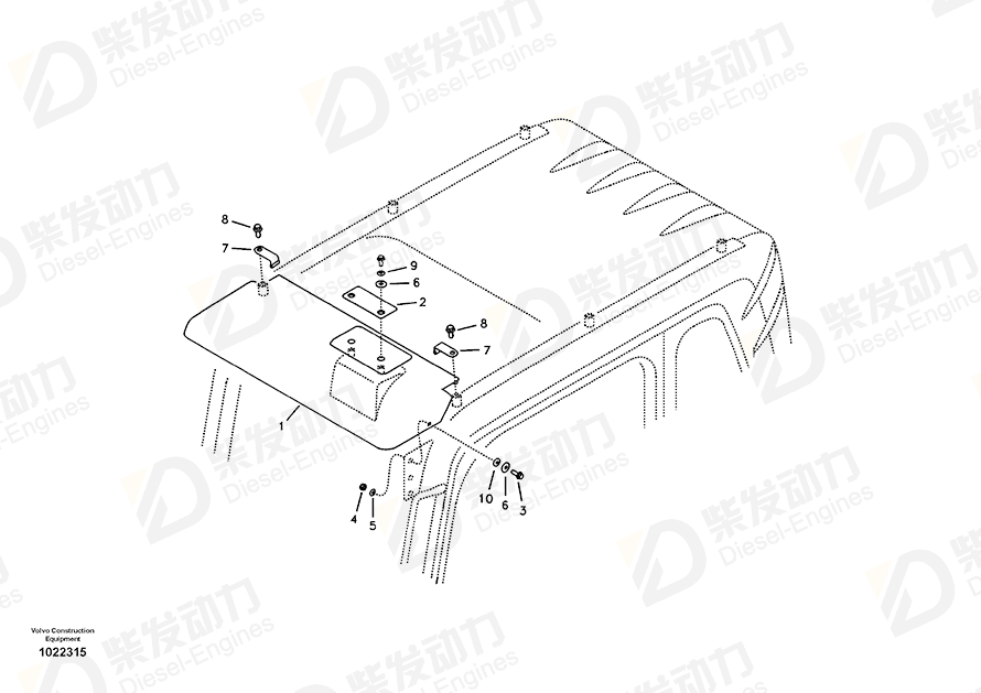 VOLVO Washer 13960144 Drawing