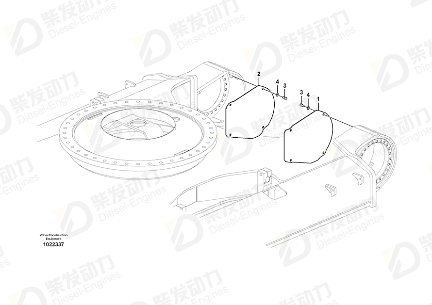VOLVO Cover 14532267 Drawing
