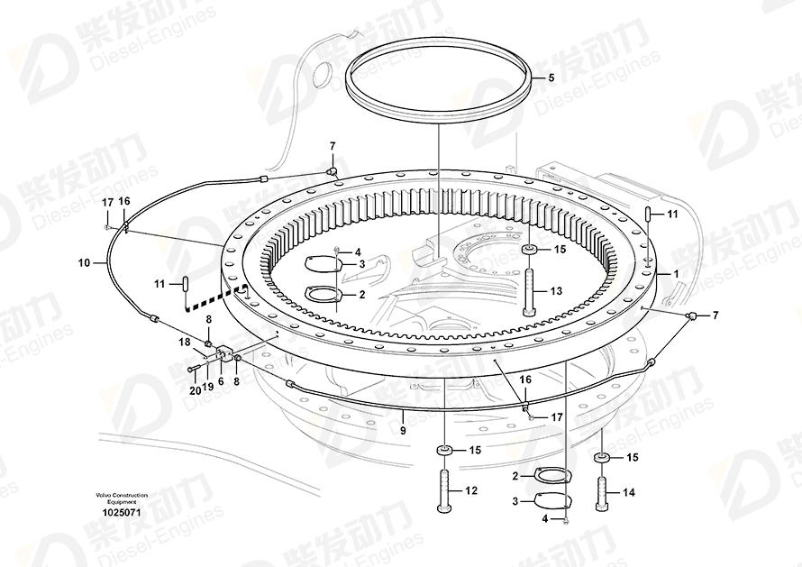 VOLVO Washer 14531023 Drawing