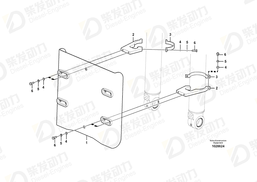 VOLVO Clamp 14685502 Drawing