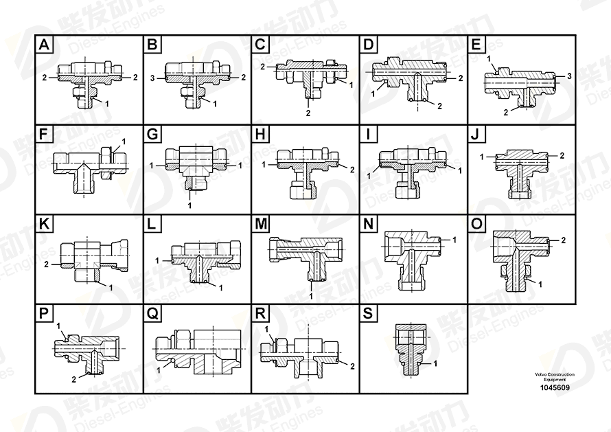 VOLVO Connector 14538791 Drawing
