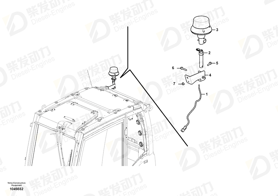 VOLVO Cable harness 14686498 Drawing
