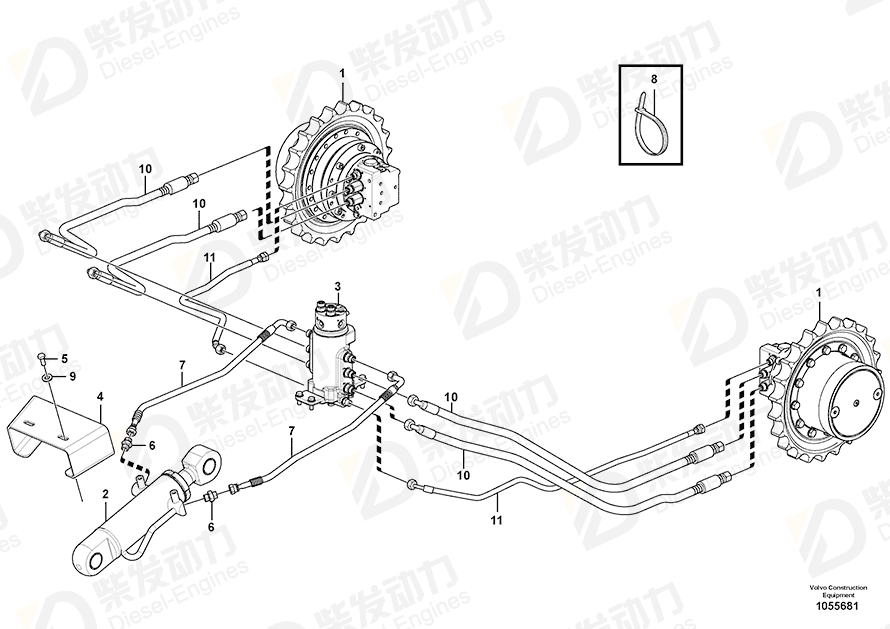 VOLVO Washer 11804257 Drawing