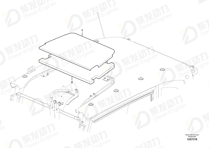 VOLVO Cover 14628557 Drawing