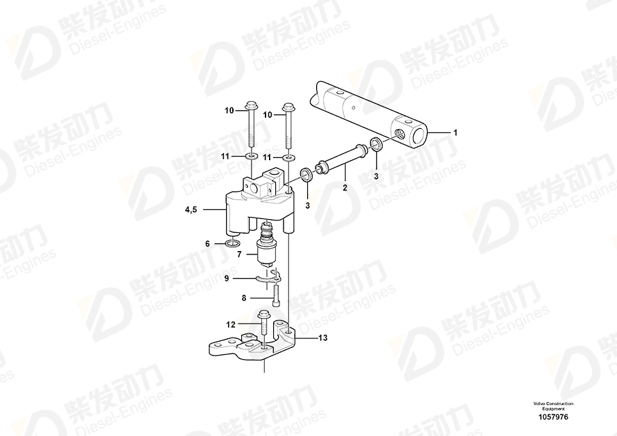 VOLVO Control valve 21452480 Drawing