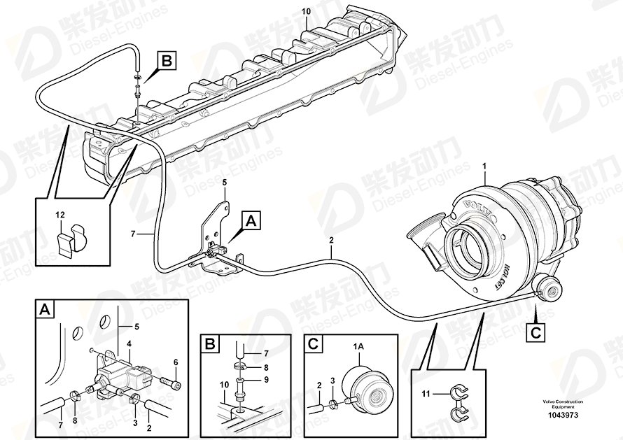 VOLVO Retainer 9194404 Drawing