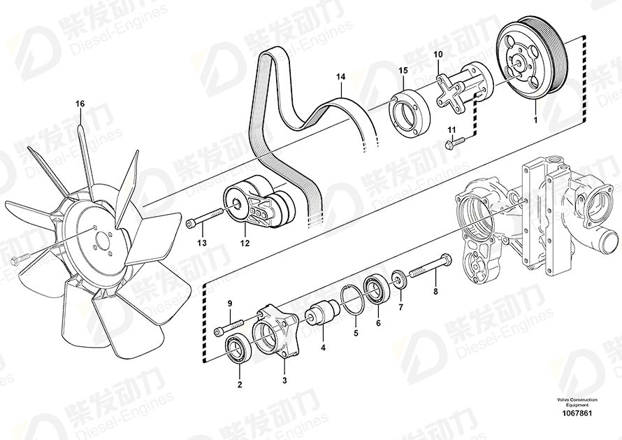 VOLVO Pulley 21618992 Drawing