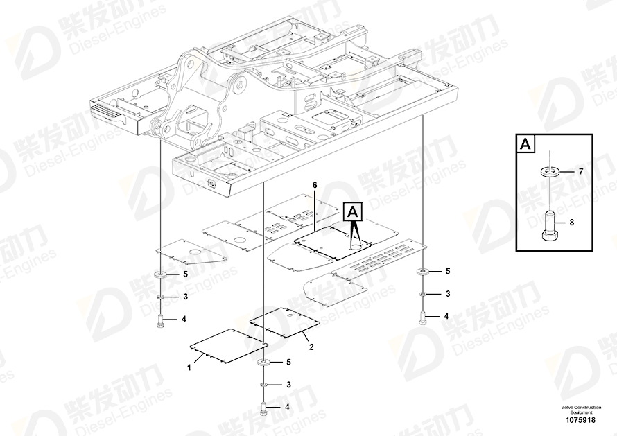 VOLVO Cover 14559610 Drawing