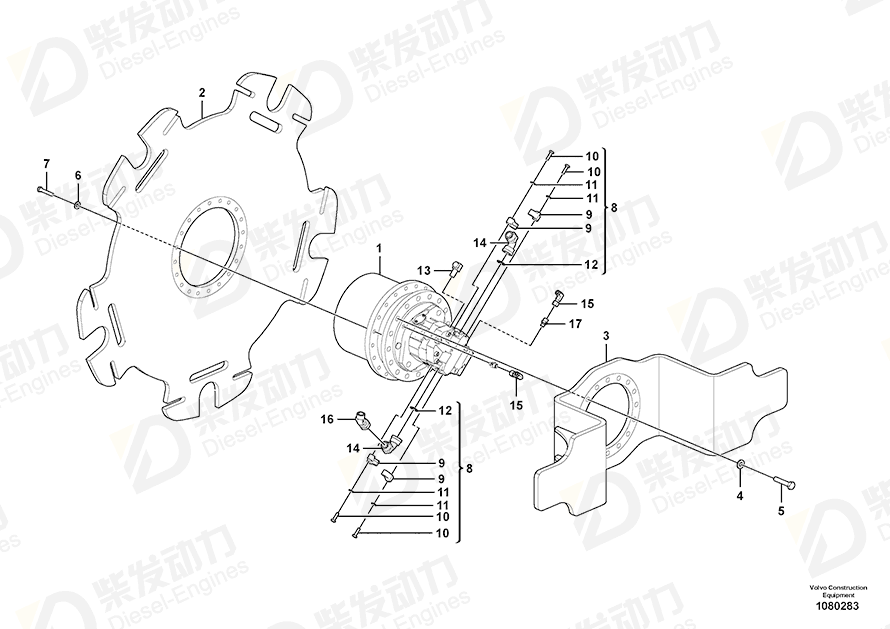 VOLVO Washer 955903 Drawing