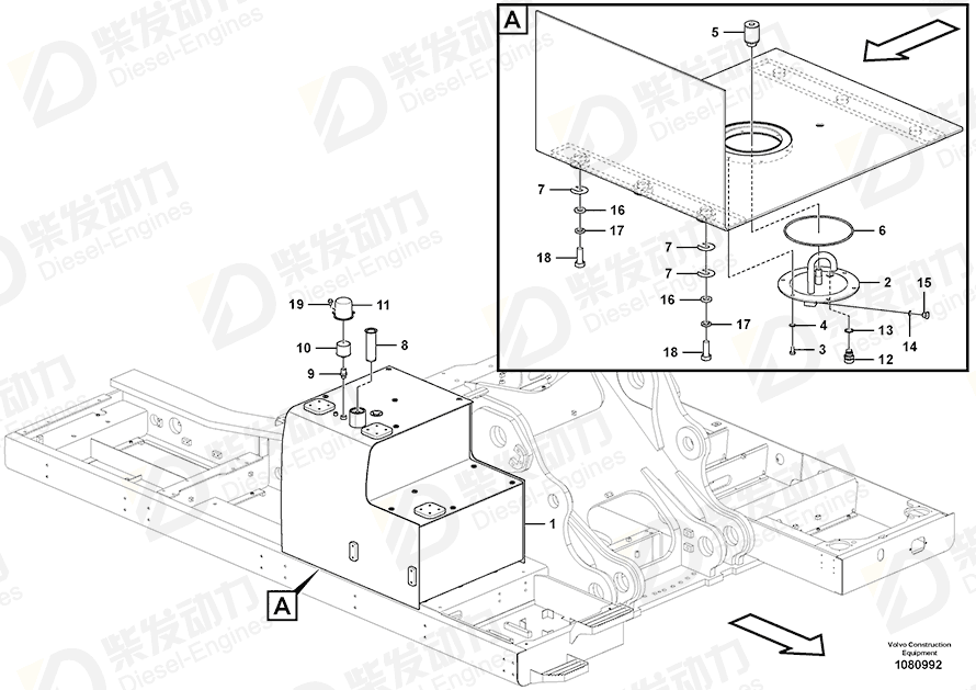VOLVO Cover 14529947 Drawing