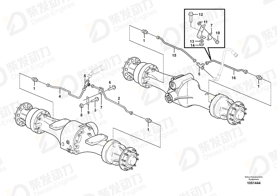 VOLVO Clamp 951190 Drawing