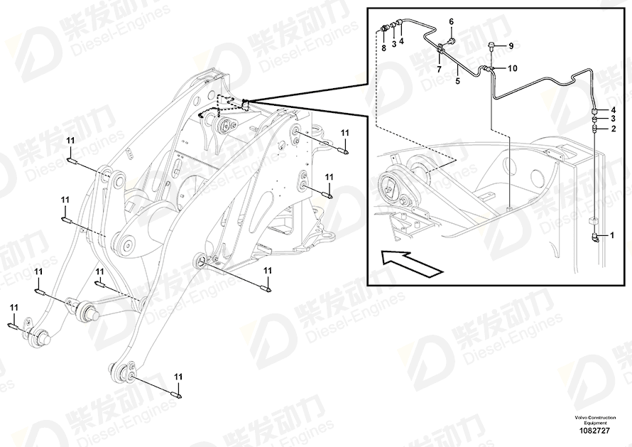 VOLVO Clamp 13947191 Drawing