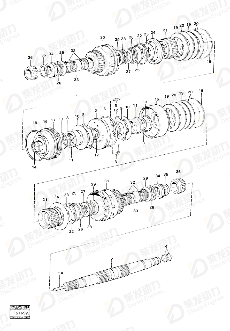 VOLVO Spacer ring 4718015 Drawing