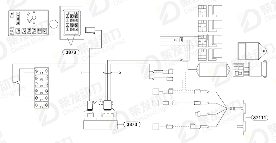 VOLVO Wire harness 11803912 Drawing