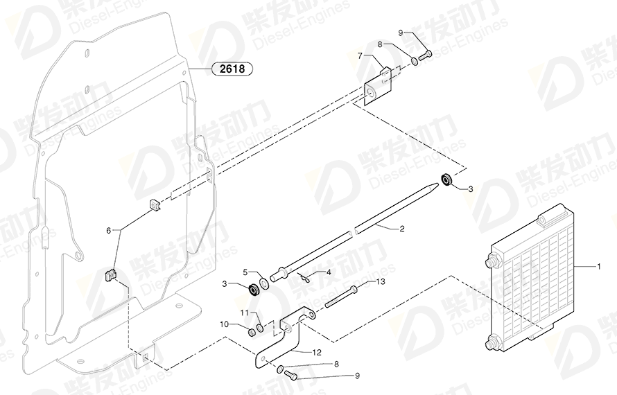 VOLVO Cage nut 11802462 Drawing