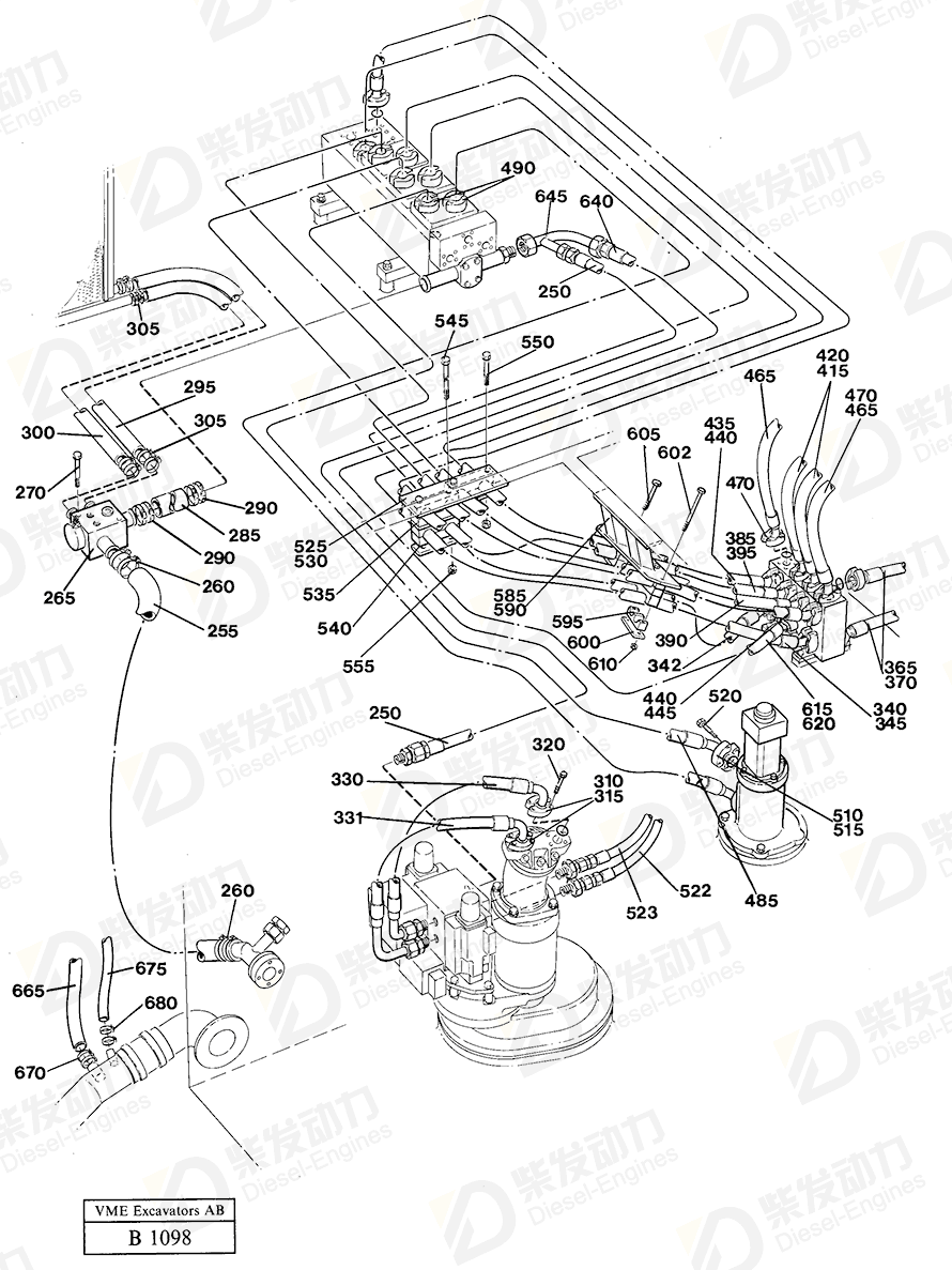 VOLVO Hose clamp 943480 Drawing