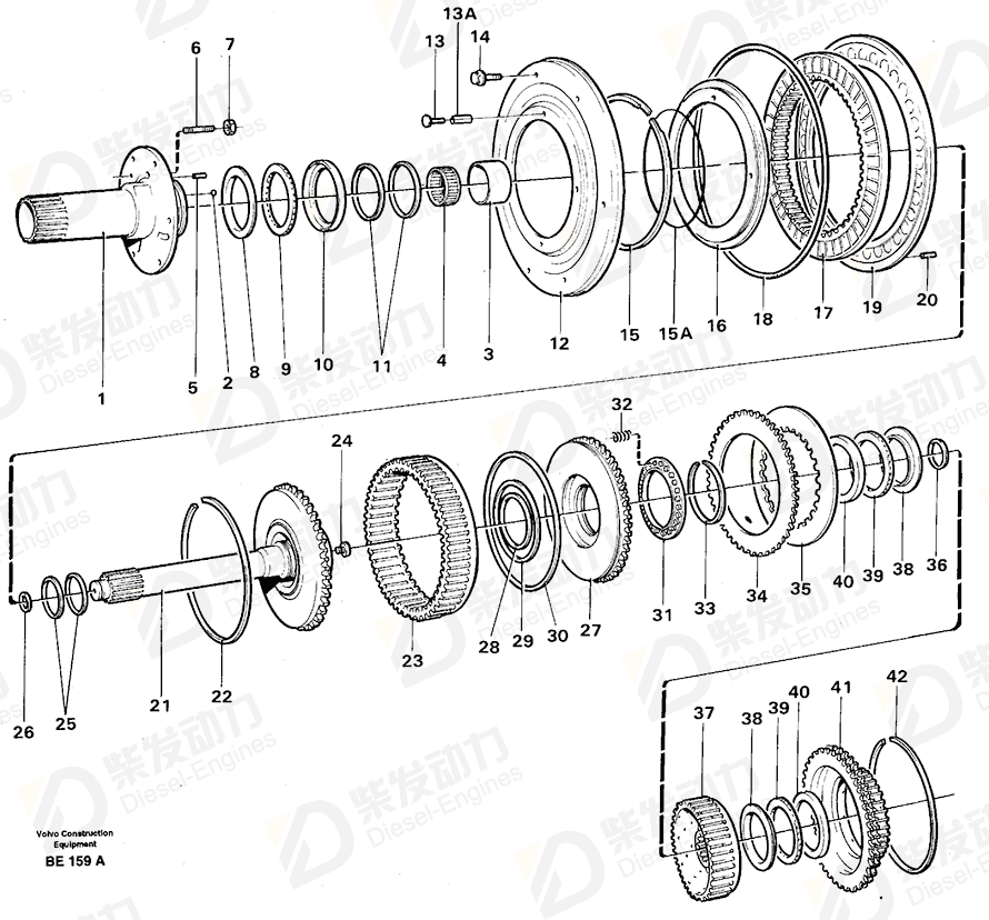 VOLVO Friction disc 11037469 Drawing