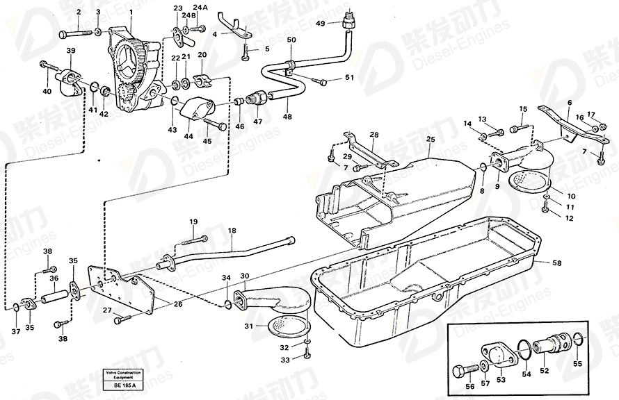 VOLVO Suction pipe 4778333 Drawing