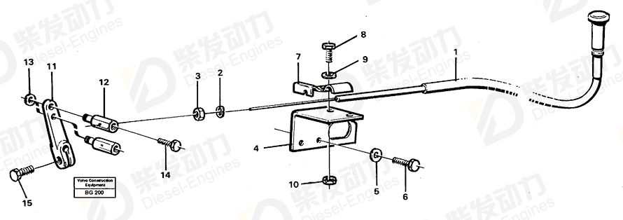 VOLVO Lever 4778404 Drawing