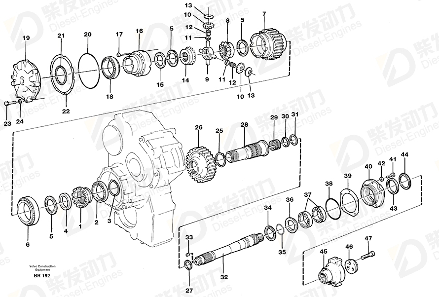VOLVO Spacer washer 4837071 Drawing