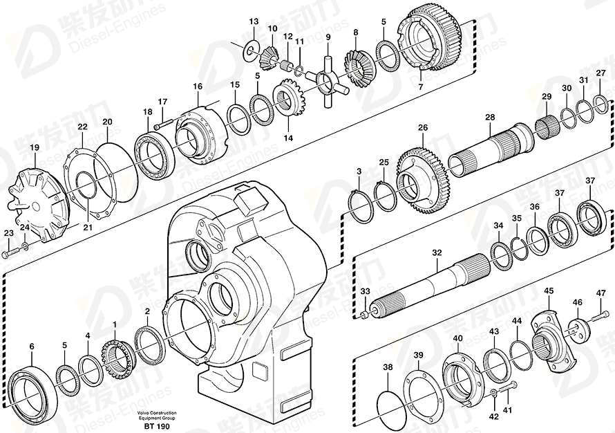 VOLVO Spacer washer 11036473 Drawing