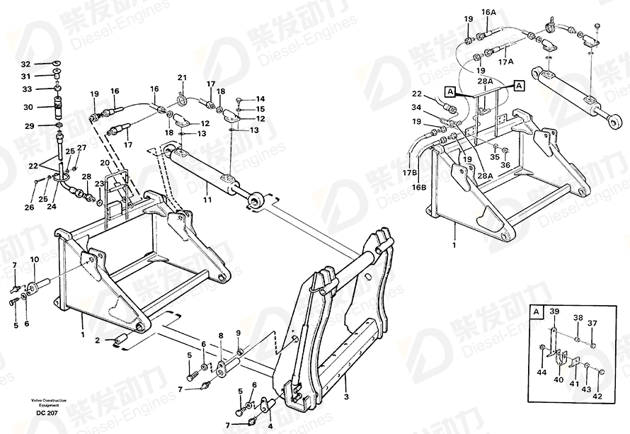 VOLVO Spacer ring 930430 Drawing