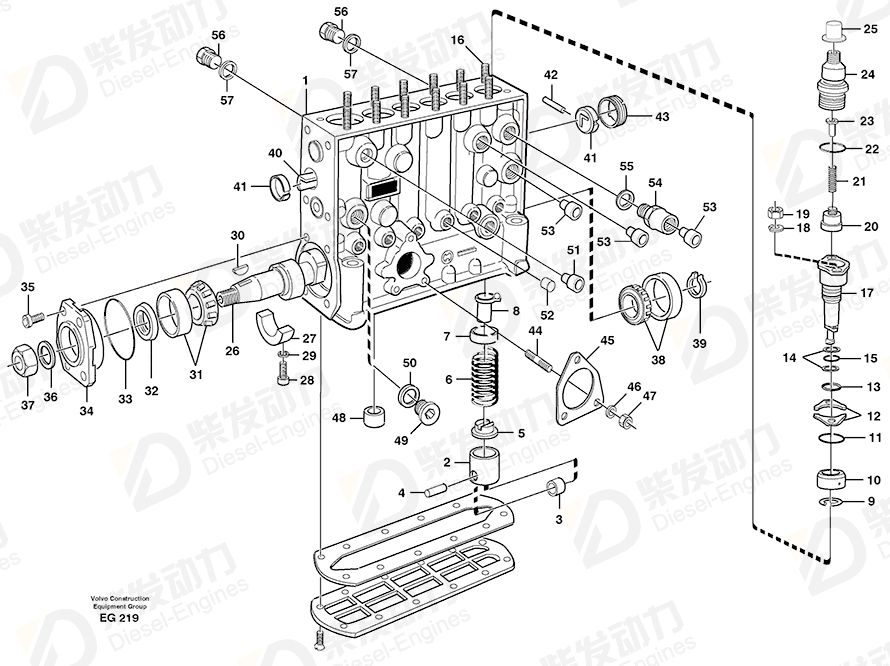 VOLVO Compression spring 1699465 Drawing