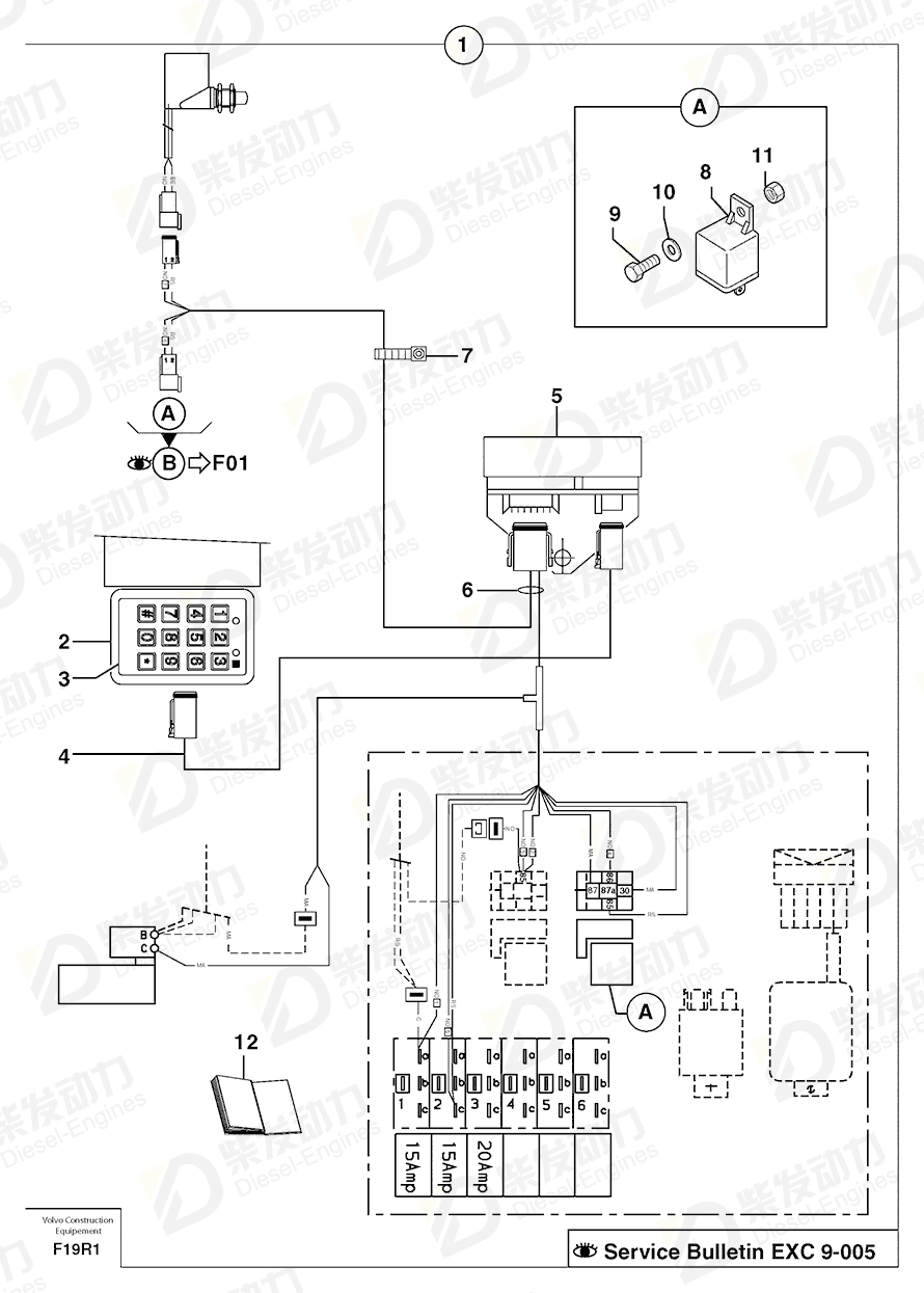 VOLVO Electronic unit 11801418 Drawing