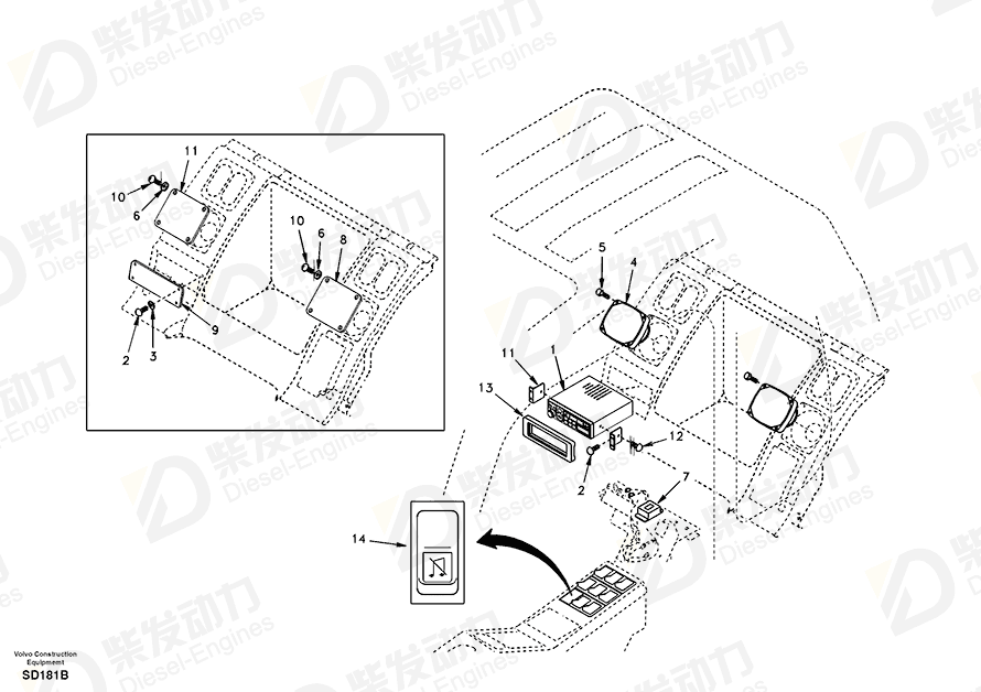 VOLVO Cassette SA1123-04310 Drawing