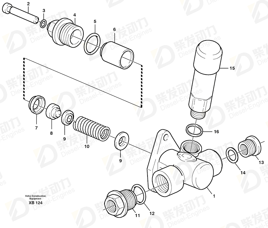VOLVO Fitting 244837 Drawing