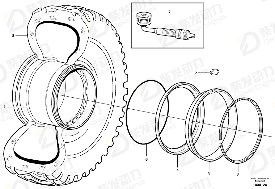 VOLVO Tire 11056281 Drawing