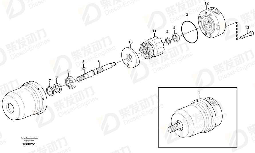 VOLVO Roller bearing 11707578 Drawing
