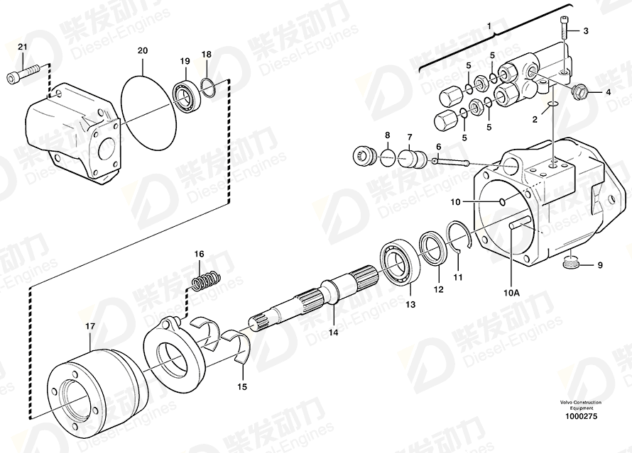 VOLVO Shaft 11704539 Drawing