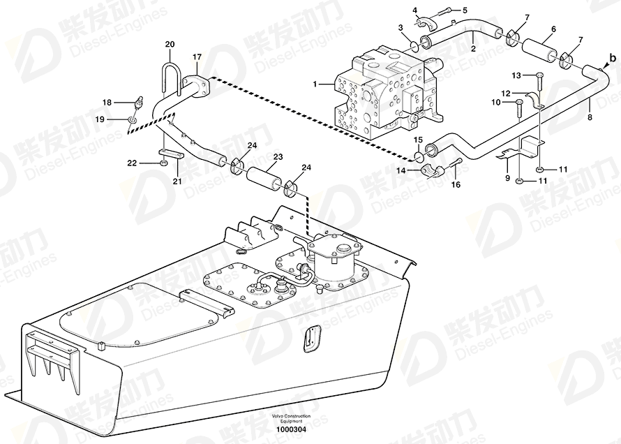 VOLVO Tube 11117921 Drawing