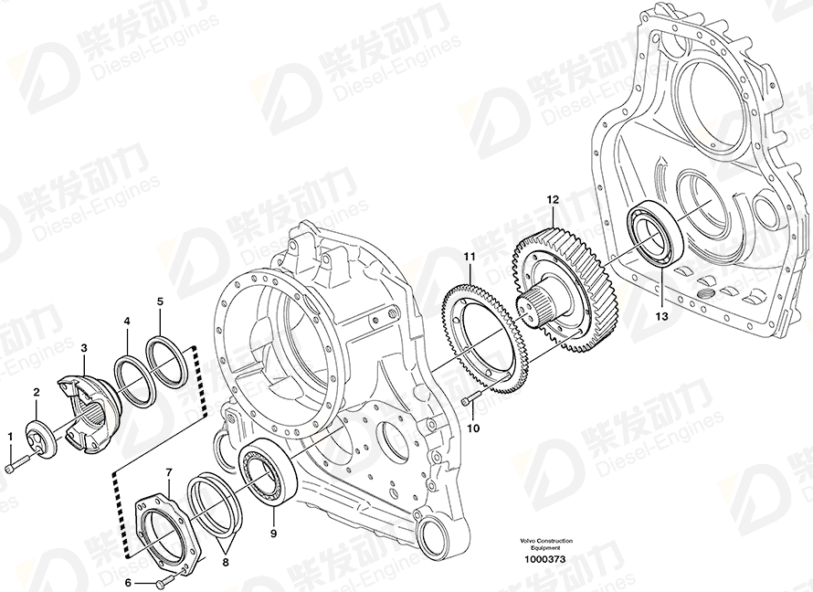 VOLVO Companion flange 11145302 Drawing