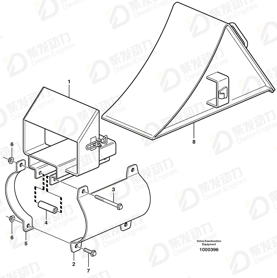 VOLVO Clamp 11121118 Drawing