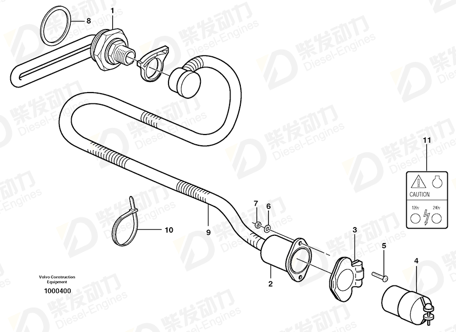 VOLVO Kit 11078240 Drawing