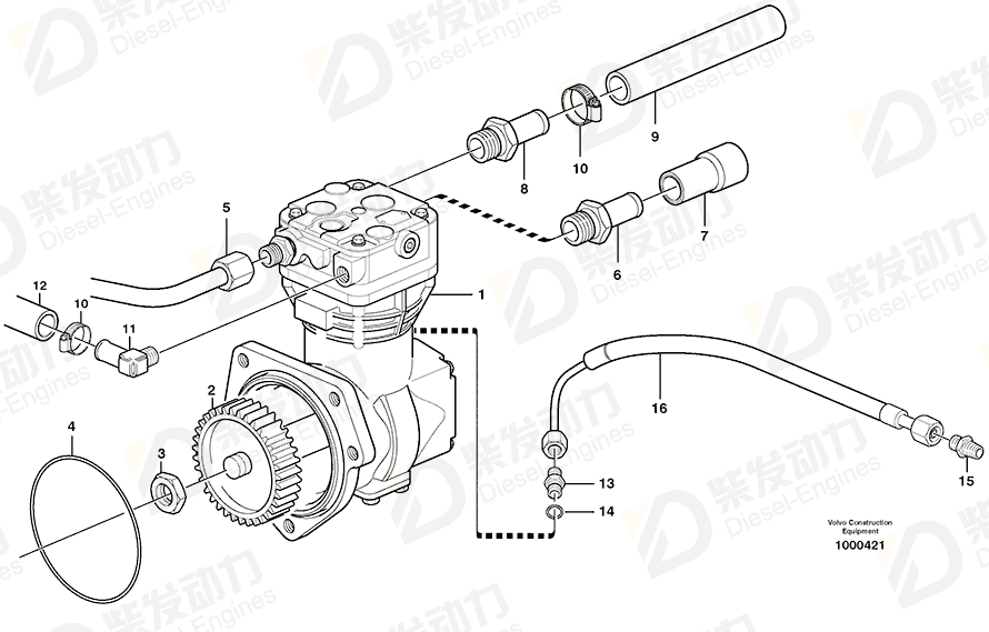 VOLVO Compressor 11119918 Drawing