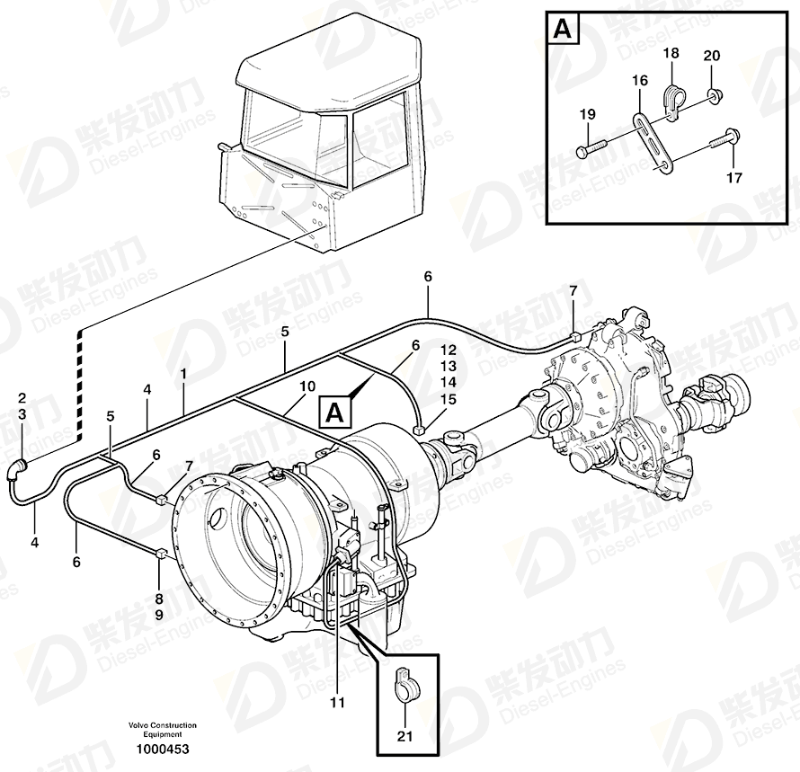 VOLVO Cable harness 11119097 Drawing VOLVO Cable harness 11119097 Drawing