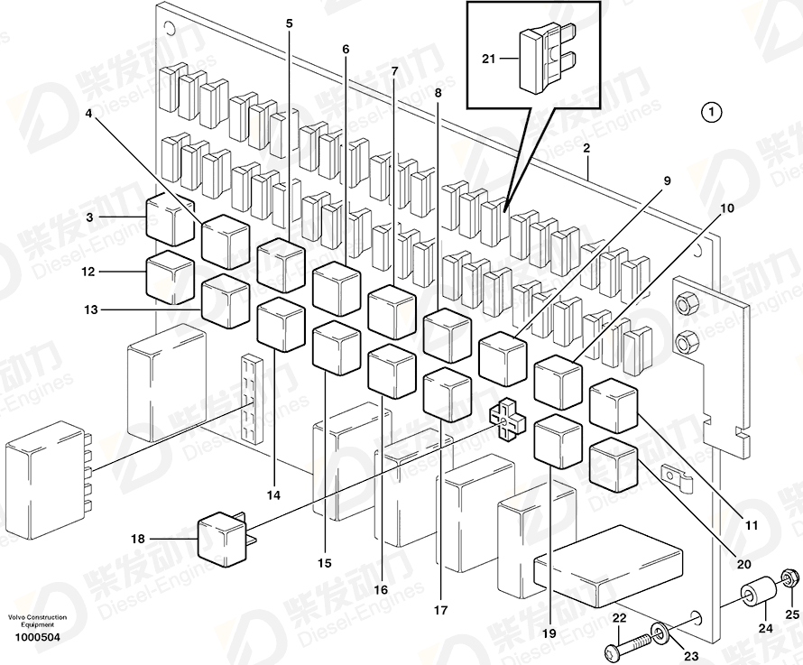 VOLVO Ptd Circuit Bd 11195083 Drawing