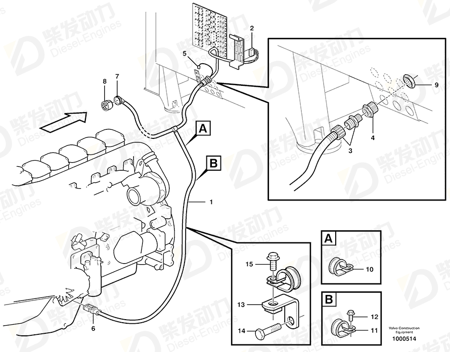 VOLVO Hose coupling 4803768 Drawing