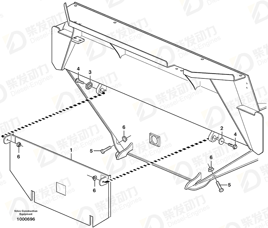 VOLVO Plate 11190880 Drawing