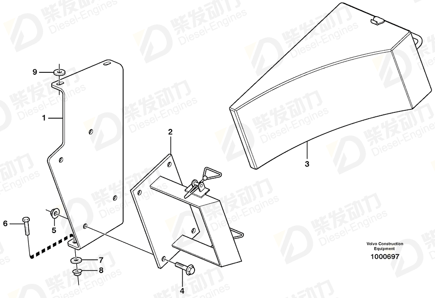 VOLVO Bracket 11121943 Drawing