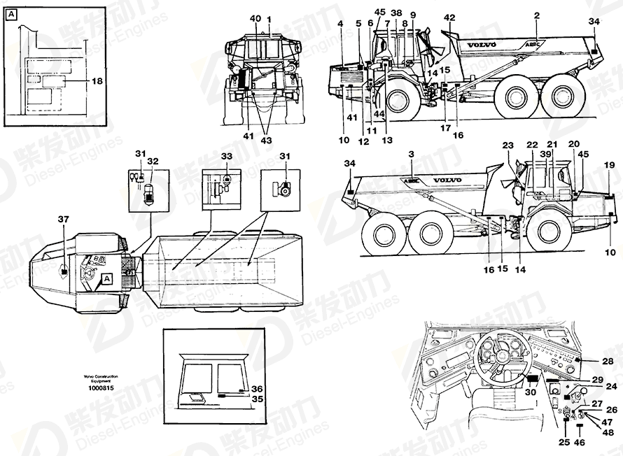 VOLVO Decal 11063285 Drawing