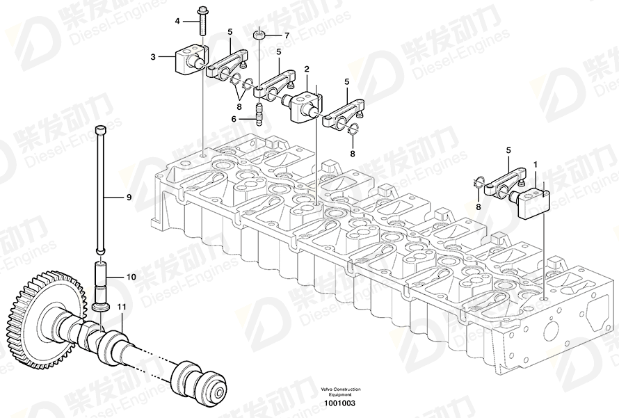 VOLVO Camshaft 20502005 Drawing