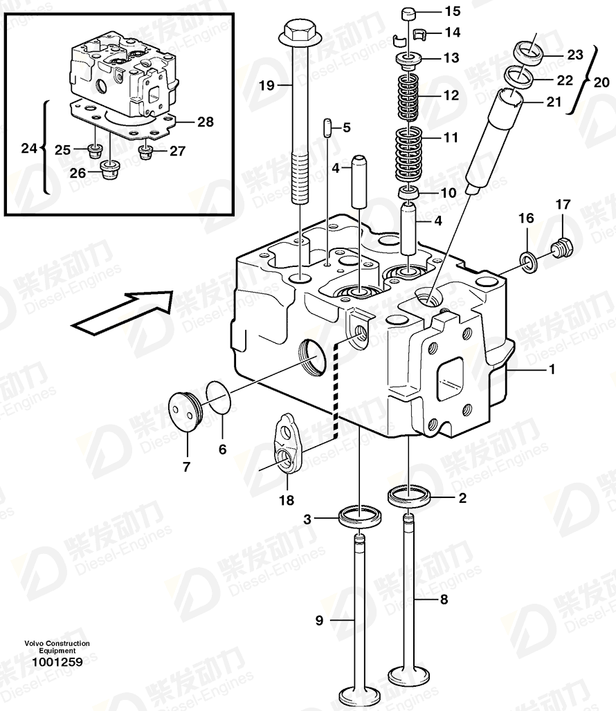 VOLVO Sealing ring 422415 Drawing